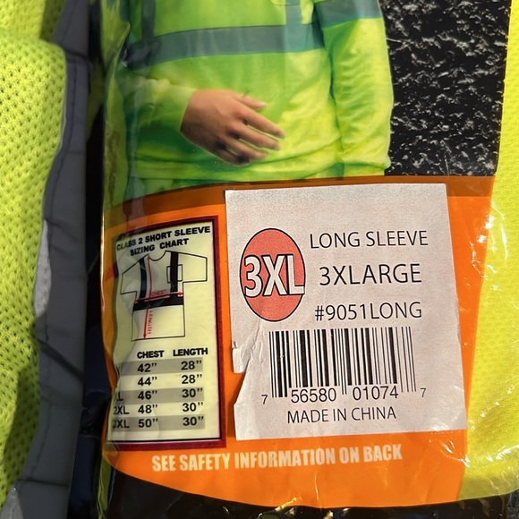 TWO NEW MENSWEAR, SAFETY T-SHIRT AND SAFETY VEST ANSI/FORESTER BRAND ! - Picture 6 of 10